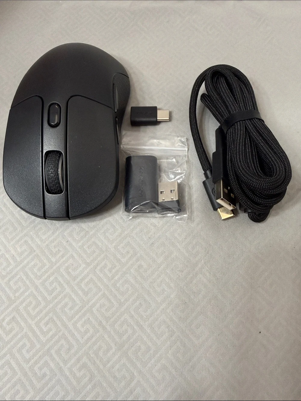 Keychron M3 Black Wireless Mouse Bluetooth Mode Ergonomic Design New Open Box